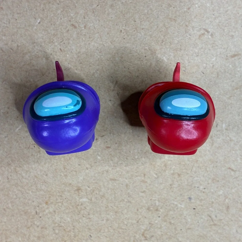 Official Among Us Monster Impostor Figure Lot Red Purple Innersloth Minis 2”